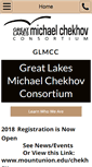 Mobile Screenshot of greatlakesmichaelchekhovconsortium.com